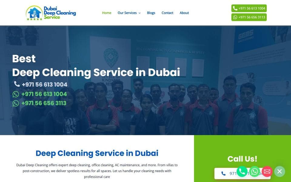 Dubai Deep Cleaning website